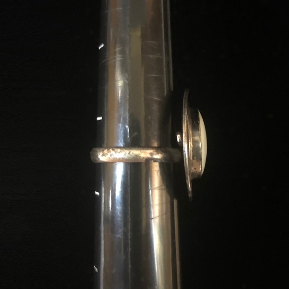 Vintage 925 Silver Mother of Pearl Ring - Picture 7 of 8